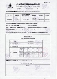 检测仪器报告证书：钢卷尺长度坚定报告